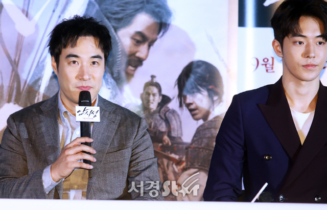 배성우가 12일 오후 서울 용산구 한강대로 CGV 용산아이파크몰 에서 열린 영화 ‘안시성’언론시사회에 참석하고 있다.