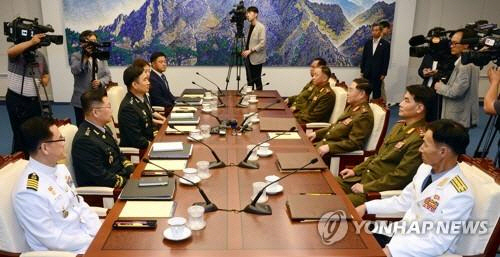 지난 7월 31일 군장성급회담을 개최한 남북이 13일 판문점에서 제40차 군사실무회담을 가진다./연합뉴스