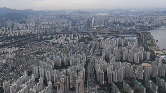 강남지역 아파트 단지 모습./서울경제DB