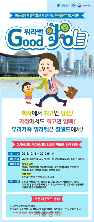 한국잡월드의 워라밸 굿잡 캠페인 포스터. /제공=한국잡월드