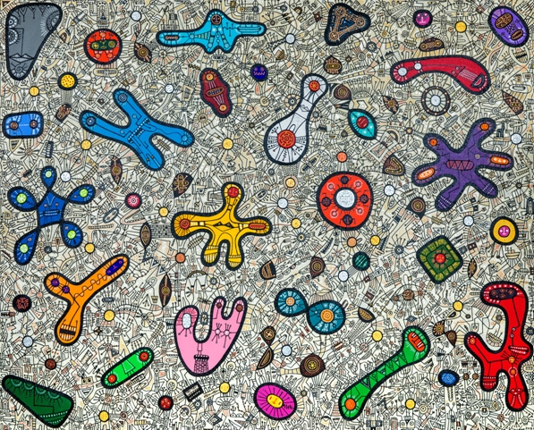 해피셀(HAPPY CELL) 130X162cm 작품