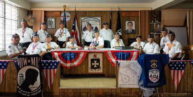 한국전에 참전했던 푸에르토리코 참전용사들. /사진제공=한화