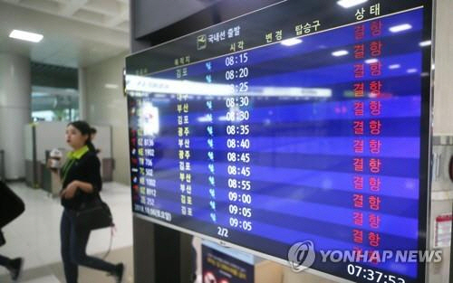 태풍 콩레이로 제주·김포공항 등 276편 무더기 결항, 국제선까지?