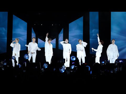 지난 6일 밤(현지시간) 케이팝 그룹 방탄소년단(BTS)이 미국 뉴욕의 시티필드에서 ‘러브 유어셀프’(Love Yourself) 북미투어 공연을 하고 있다. /사진=빅히트 엔터테인먼트 제공