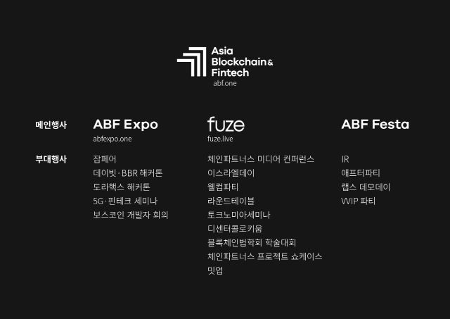 [ABF in Seoul] '데이빗부터 토큰넥스트까지'...체인파트너스 프로젝트 모두 만난다