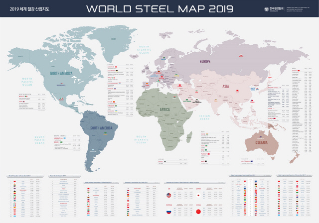 세계 철강산업 지도