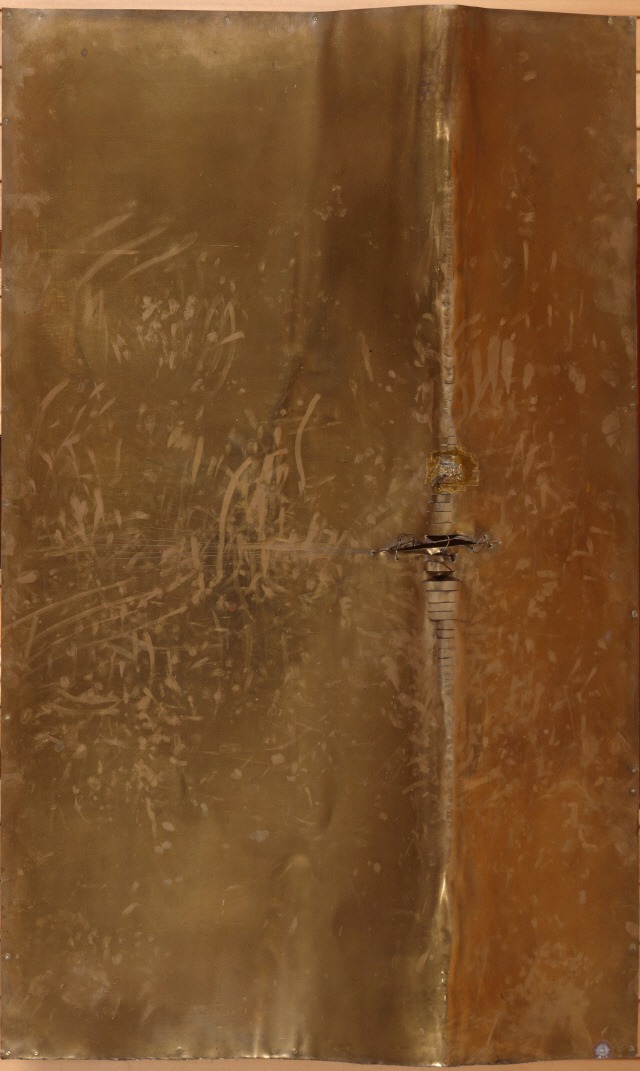 곽인식 ‘작품65-6-2’ 1965년, 황동판에 구리선 작업, 117x72cm /사진제공=국립현대미술관