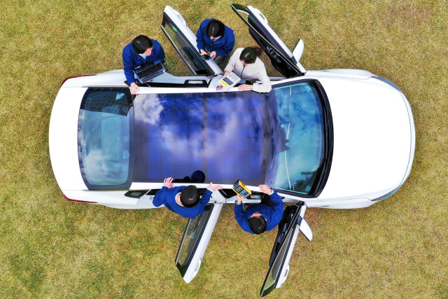 현대기아차, 태양광으로 車 운행하는 ‘솔라시스템’ 공개