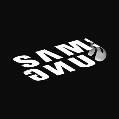 삼성전자가 ‘SAMSUNG’을 절반으로 접은 로고를 공개하며 폴더블폰을 암시했다. /사진제공=삼성전자