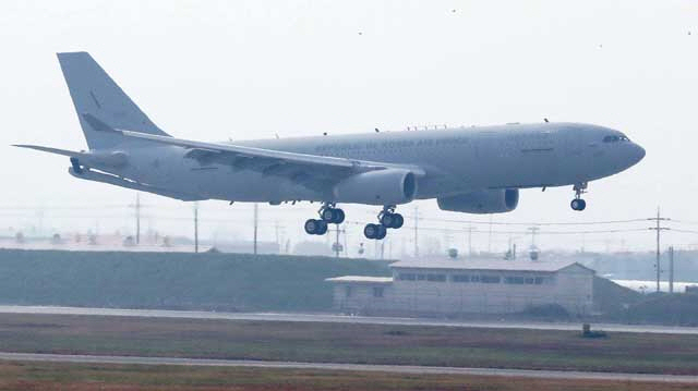 우리나라에 도입된 공중급유기‘A330 MRTT’/연합뉴스