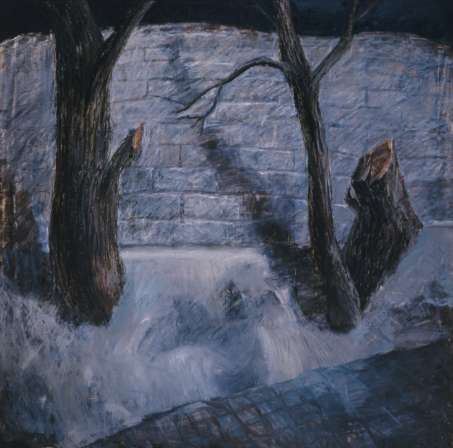 손상기 ‘자라지 않는 나무’ 1985년, 캔버스에 유채, 130x130cm /사진제공=국립현대미술관