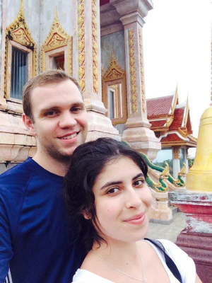 UAE 법원에서 무기징역을 선고받은 영국인 대학원생 매튜 헤지스(오른쪽)와 그의 아내 다니엘라 타자다. /로이터연합뉴스