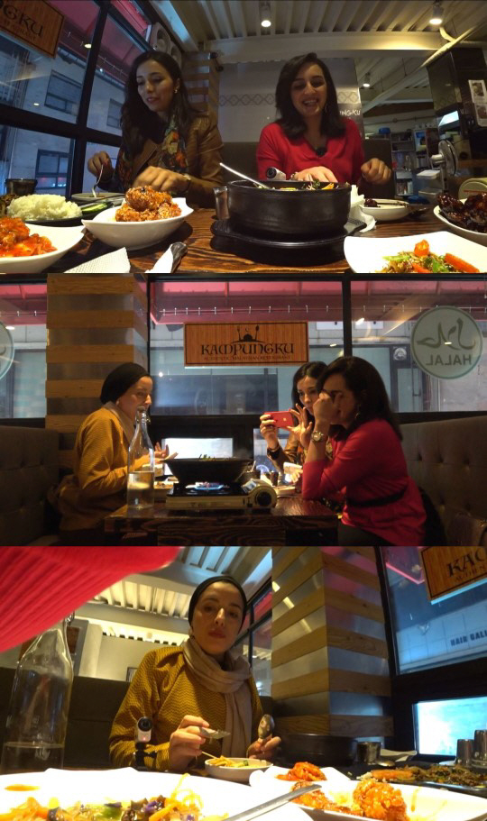 ‘어서와’ 모로코 3인방, 한국식 할랄푸드 ‘먹방’..비빔밥부터 잡채까지