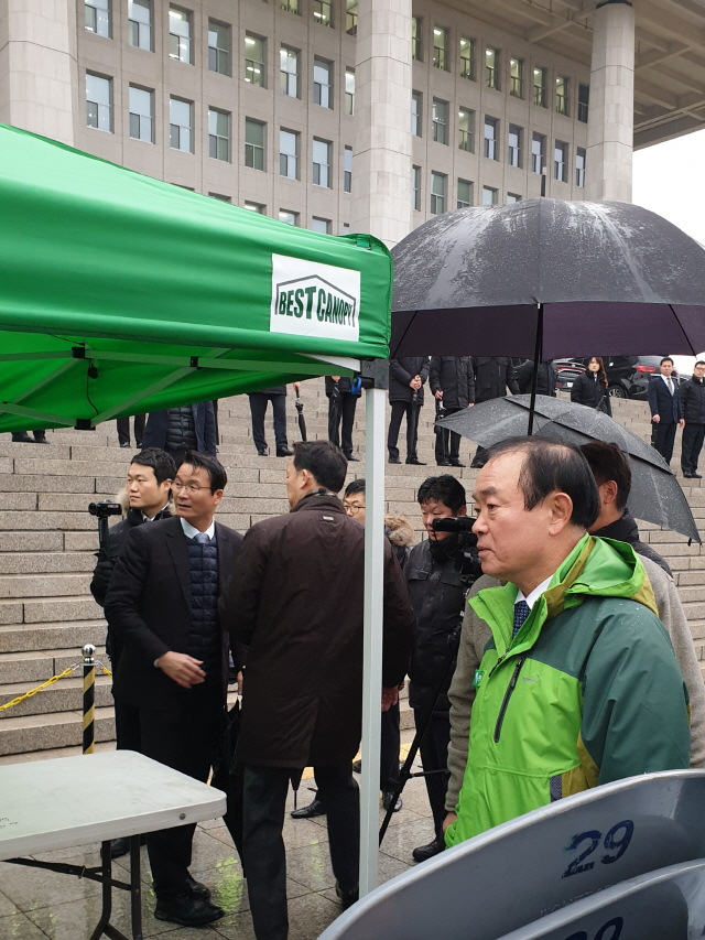 평화당 ‘연동형비례대표 수용하라’ 천막 투쟁 돌입