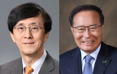 김경환(왼쪽)교수, 구자관 대표.