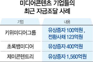 0615A21 미디어 콘텐츠 기업들의 최근 자금조달 사례-수정1