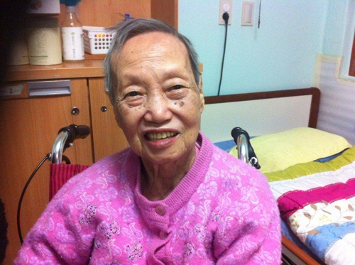 14일 오전 8시경 운명을 달리한 위안부 피해자 이귀녀(92) 할머니의 모습./ 정의기억연대 제공