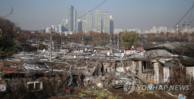 서울 강남구 구룡마을 /연합뉴스