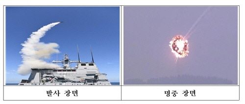 ‘해궁’ 방어유도탄 발사 / 연합뉴스