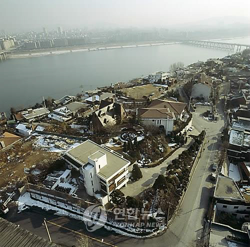 한남동 단독주택 일대/연합뉴스