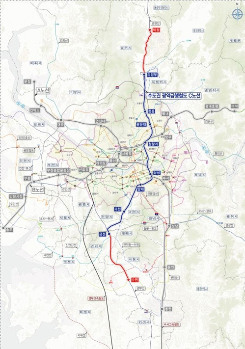 수도권광역급행철도(GTX) A노선 ‘파주 운정∼서울 삼성’ 구간 사업이 27일 착공식을 시작으로 속도감 있게 추진된다. /국토교통부 제공=연합뉴스