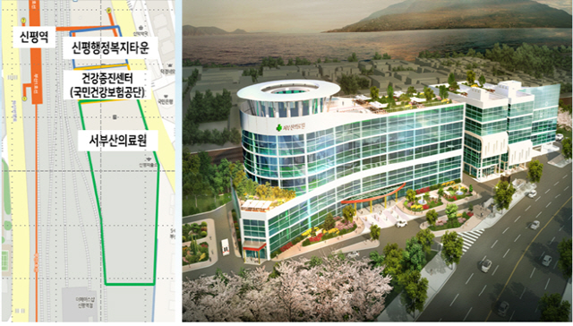 서부산의료원 조감도./사진제공=부산시