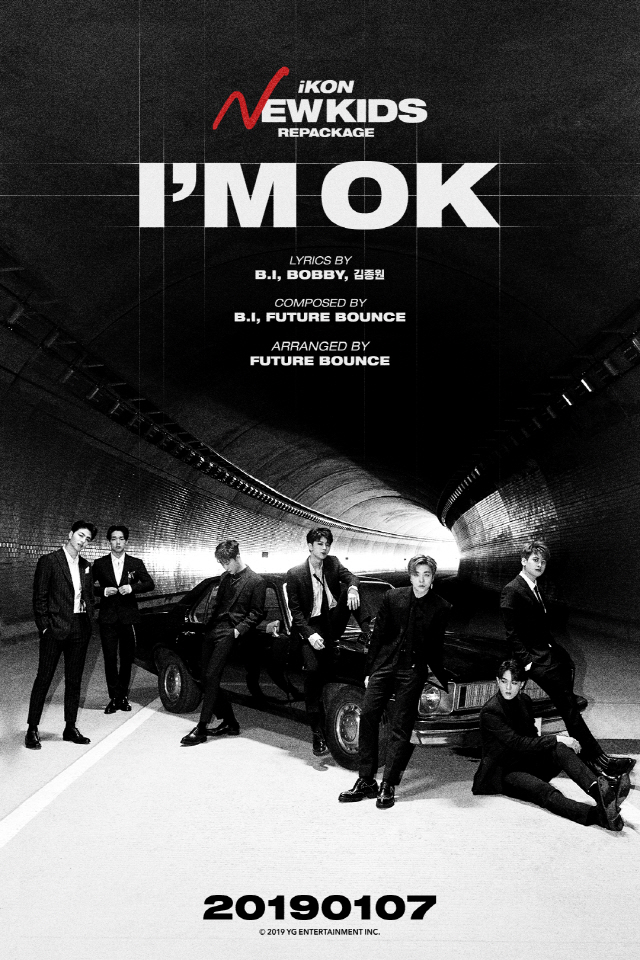 아이콘, 리패키지 앨범 타이틀곡은 'I'M OK'…비아이·바비 참여