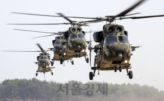 한국형 기동헬기 ‘수리온’이 비행하는 모습. /연합뉴스