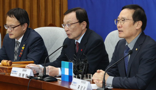 더불어민주당 이해찬 대표가 9일 오전 국회에서 열린 확대간부회의에서 발언하고 있다. /연합뉴스