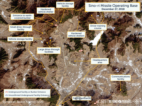CSIS가 공개한 신오리 미사일 기지의 위성사진 /사진=CSIS 홈페이지