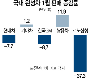 0215A17 국내완성차1월판매