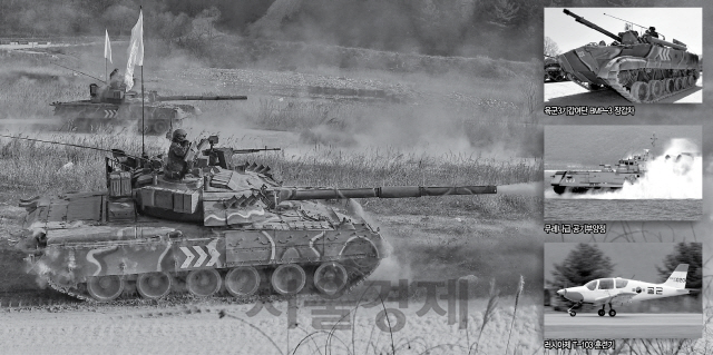 사격 훈련 중인 육군 3기갑여단 T-80U 전차. 가격 대비 성능이 좋은 편이지만 후속 군수지원의 어려워 과학화훈련장 등에서 교육용으로 전환될 예정이다. /사진제공=국방일보