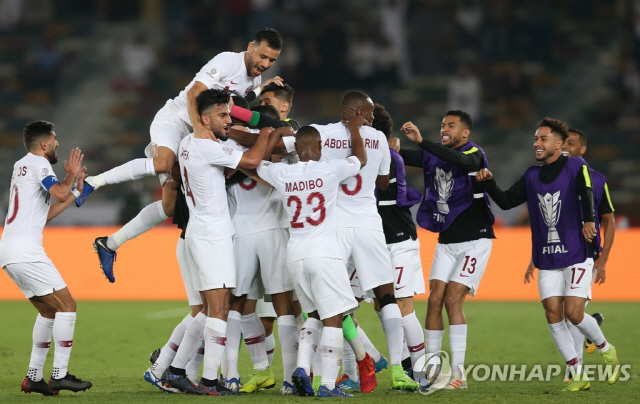 카타르가 일본을 꺾고 아시안컵에서 우승을 차지했다./사진=연합뉴스