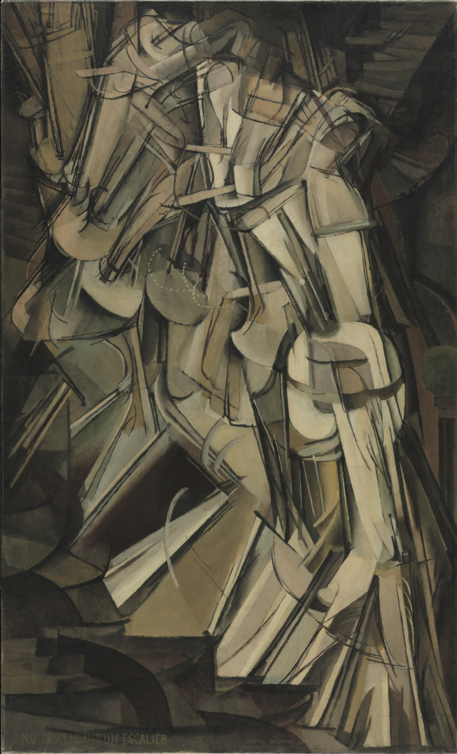 마르셀 뒤샹 ‘계단을 내려오는 누드(No. 2)’, 1912년작, 필라델피아미술관 소장. /사진제공=국립현대미술관 ⓒAssociation Marcel Duchamp/ADAGP, Paris-SACK, Seoul, 2018