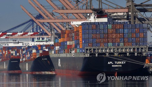 미국 로스앤젤레스 항구/AP=연합뉴스