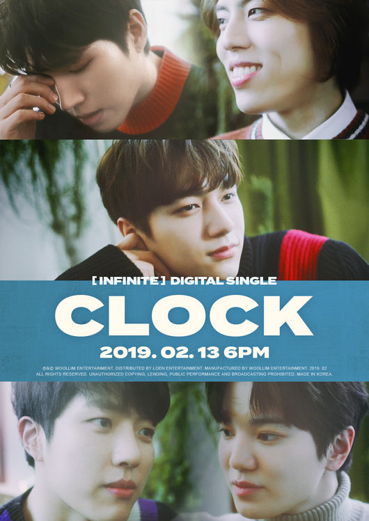 인피니트, 디지털 싱글 '클락(CLOCK)' 2월 13일 발매 '1년 만의 신곡'