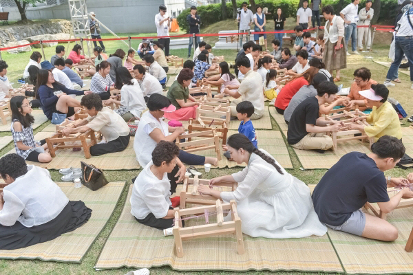 지난해 한산모시문화제 행사 모습/서천군 제공