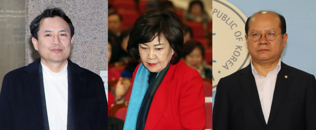 ‘5·18 망언’으로 논란을 빚고 있는 자유한국당 김진태(왼쪽부터), 김순례, 이종명 의원 /연합뉴스