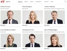 글로벌 SPA 브랜드 H&M은 임원진 총 10명 중 전원 백인으로 구성돼있다./사진=H&M 그룹 홈페이지 캡처