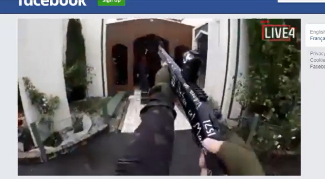 뉴질랜드 총기난사 범인, 페이스북 라이브로 생중계해 충격