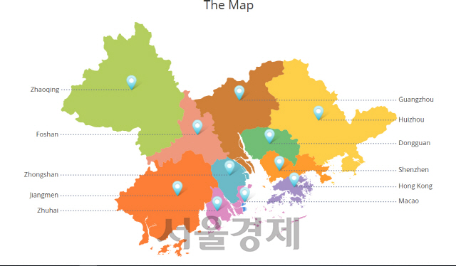 ‘웨강아오 대만구’ 지도 /홍콩 정부 홈페이지 캡처