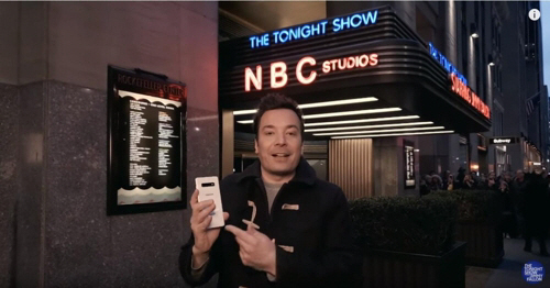 美 NBC 유명 토크쇼  갤럭시S10+로 찍었다
