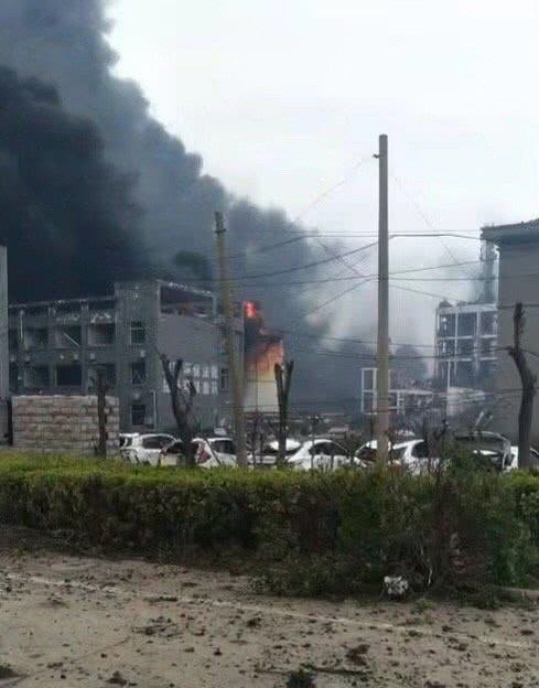 지난 21일 중국 장쑤성 옌청시 화학공단에서 발생한 폭발 사고. 사진은 기사와 관련 없음.  /옌청=연합뉴스