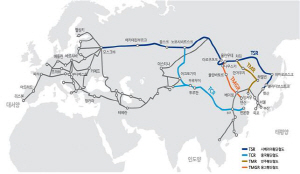 유라시아 대륙철도 노선도. /사진제공=코레일