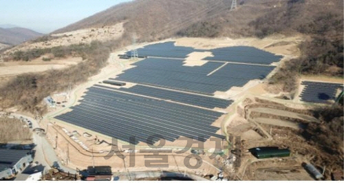 경북 칠곡군 동명면 태양광발전소/윤상직 의원실 제공