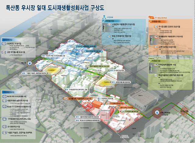 독산동 우시장 일대 도시재생 구상도