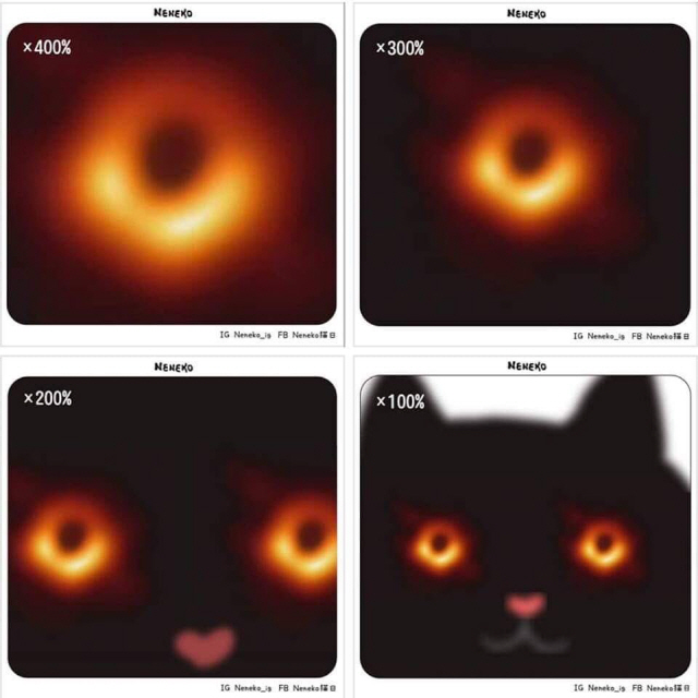 최초의 블랙홀 사진, 알고보니 고양이 눈?