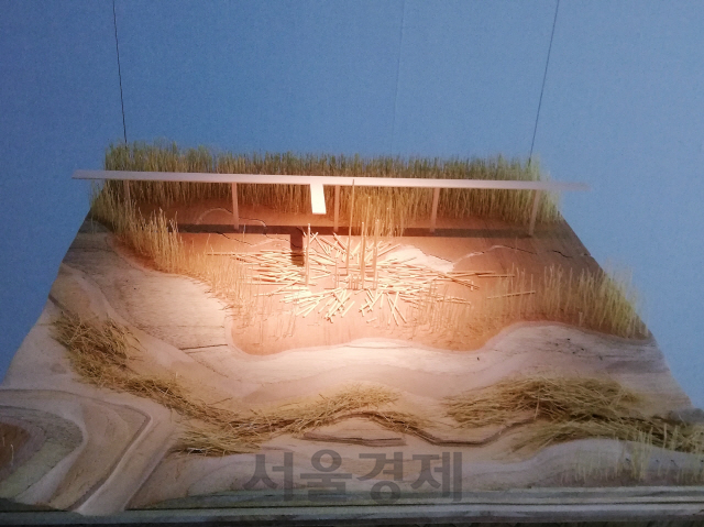 건축가 승효상이 DMZ 내 조류 생태를 조사해 만든 서식지 구조물 ‘새들의 수도원’/송주희기자
