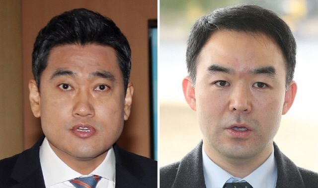오신환 바른미래당 의원(왼쪽)과 채의배 의원./연합뉴스