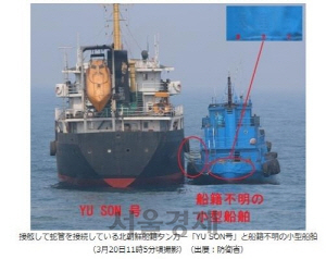 日, 北 선박 '환적 의심현장' 유엔에 통보